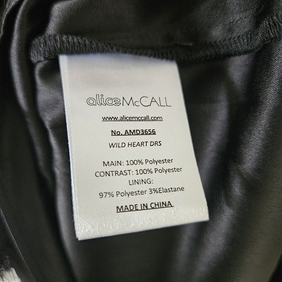 Alice Mccall Black Lace Detail Wild Heart Mini Dress - Picture 11 of 11